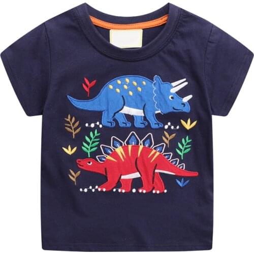 Brand European and American childrens clothing boys summer 2021 new childrens short-sleeved T-shirts