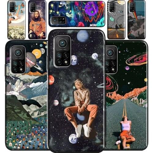 Art Aesthetic Trippy Psychedelic For Xiaomi Mi 11 Case Cover Note 10 Lite 10T Phone Cover For Poco X3 Pro M3 F1 F2 F3 Case