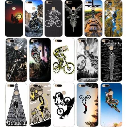189 Amazing mountain bike Bicycle MTB design Soft Silicone Tpu Cover phone Case for xiaomi redmi 6 Pro 6A note 5 6 Pro mi 8 lite
