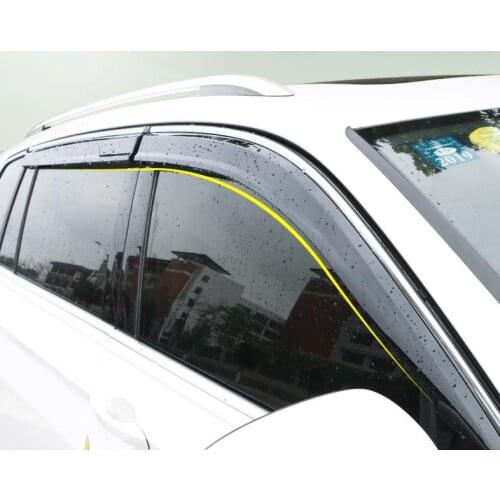 4 Pcs Window Rain Visor All Car Windows Protection Rain Shield Visor Cover For Tiguan L 2017-2019