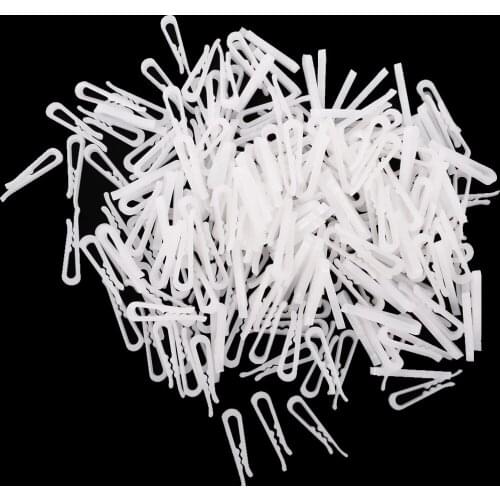 MagiDeal 200 Pieces Plastic Clip With Teeth folded shirts sleeves socks ties Clothes Pegs for Dress Shirt Garment Packaging