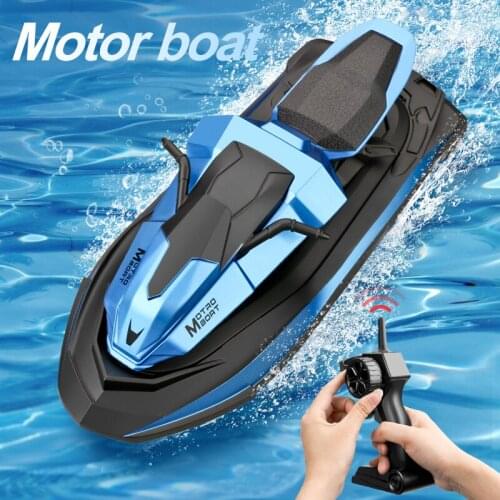 Mini RC Boat S9 1:14 2.4G Motorcycle 20 Min Using Time Double Motor Speed Vehicle RC Ship Summer Outdoor Toys for Kid Gift