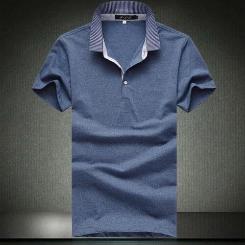 Fashion Male 2020 New Casual Brand Mens Summer 100% cotton Short Sleeve Solid Color Polo Shirt Men 1815