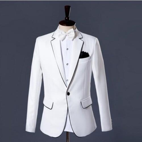 Blazer men formal dress latest coat pant designs suit men costume homme masculino trouser marriage wedding suits for mens white