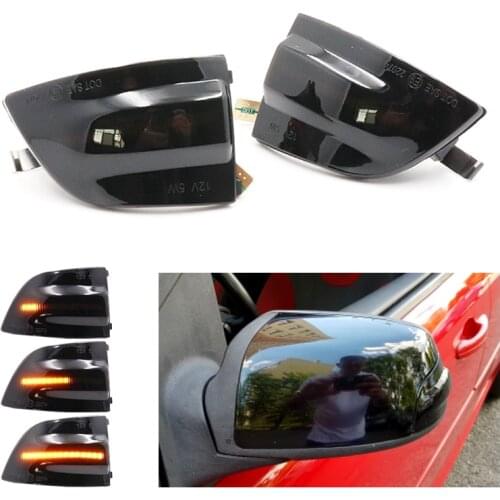 Niscarda 2x LED Dynamic Turn Signal Rearview Mirror Light Sequential Indicator Blinker Lamp For Ford Focus 2 MK2 04-08 C-MAX