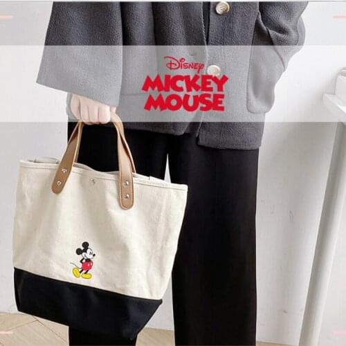 Disney Genuine Cartoon Cute Mickey Lady Handbag Large Capacity Multifunctional Storage Bag Wild Single Shoulder Messenger Bag