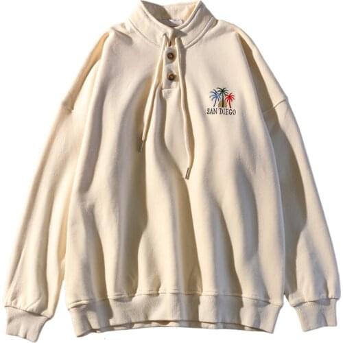 Autumn Pullovers Women Cartoon Print Sweatshirts Vintage Turndown Collar Loose Winter Clothes Women Oversized Sweatshirt