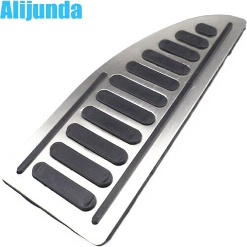 Alijunda Stainless Steel Footplate Footboard Foot Rest Pedal Cover Fit For Ford Focus 2 Focus 3 Fiesta Kuga Mondeo SMAX