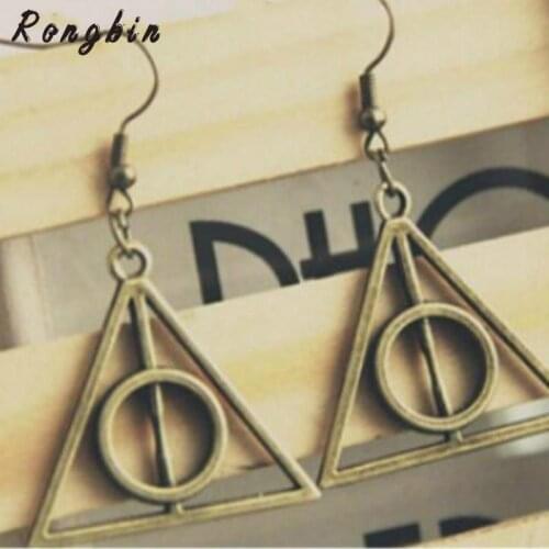 New Simple Gold colour Drop Earrings for Women Geometric Vintage Triangle Earrings Oorbellen boucle d'oreille