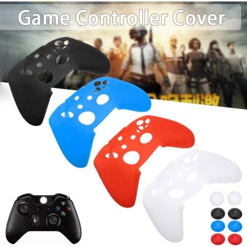 1SET 4Colors Silicone Skin Protective Case Caps Handle Grips Cover For Microsoft Xbox One S Game Controller