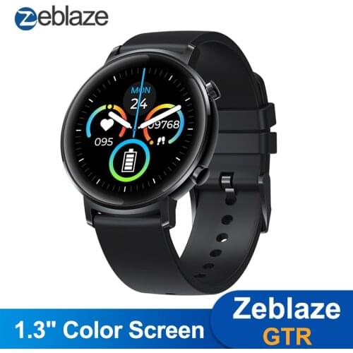 Original Zeblaze GTR Health & Fitness smartwatch Metal Body 3 ATM 30 days Battery Life smart watch 2020 watch for women men