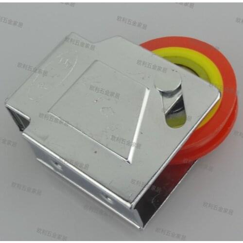 Old-fashioned 90 type pulley thickened nylon bearing lower bottom pulley roller for sliding window track quiet pulley wheel