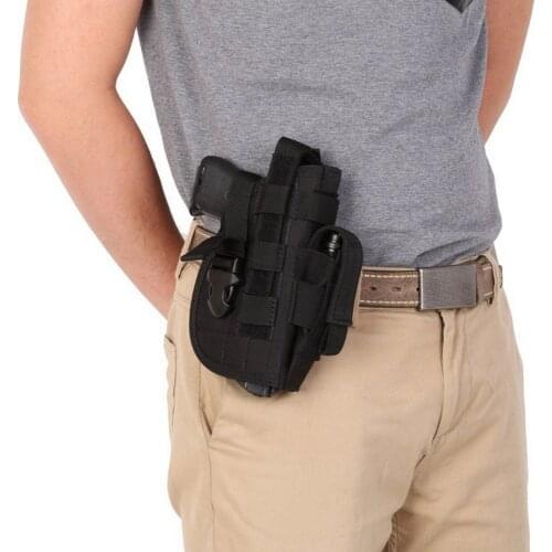 Universal tactical gun holster bag 600D Molle Gun Holster Military Rifle Bag for Handgun Holder Mag Pouch Hunting Accessories