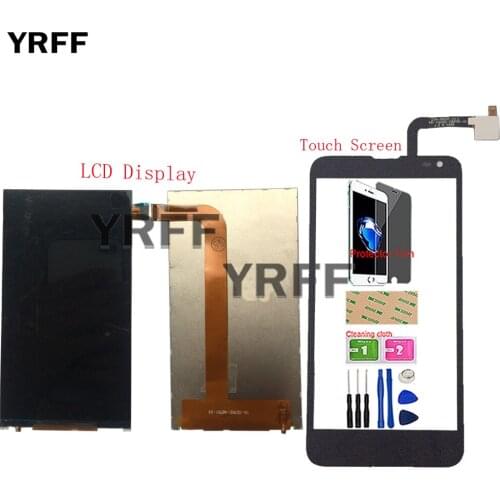 5.0" Mobile Phone LCD Display Touch Screen Glass For FLY IQ4514 IQ 4514 LCD Display Touch Screen Digitizer Panel Sensor Tools