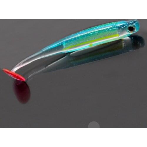 1PCS Soft Bait Jig Wobbler Fishing Lures Japan Shad Swimbaits 90mm/70mm Artificial Silica gel Jig Head Fly Perch Fishing tackle