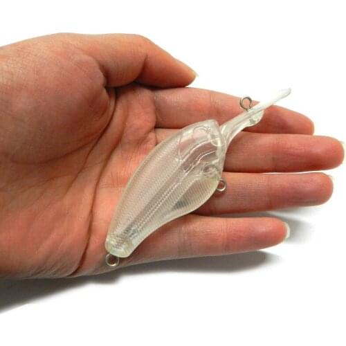 New 10pcs Unpainted Crankbait Fishing Lure Body Blank lures Bait 3 1/2 Inch CB01