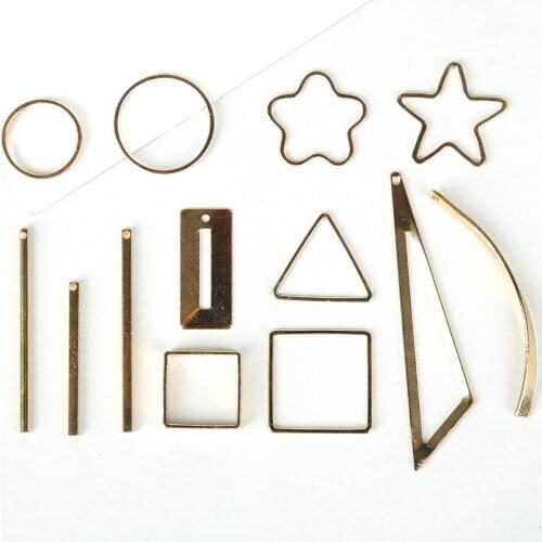 2020 Fashion 2-50pcs mulit-styles Copper and Iron Charm Pendants For DIY Earring Jewelry Making Connector Accessories