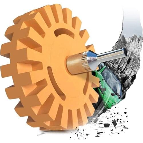 4 Inch Car Rubber Eraser Wheel Pad Disk Decal Polish Auxiliary Tool Sticker Remover Glue Paint Cleaner Clean Repair Accessories