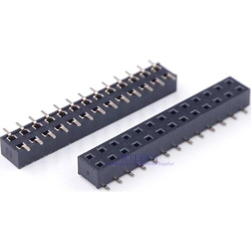 50pcs 2.54mm PCB Female Header Dual Row Pin Header SMD /SMT 2x13 26 Pin Insulator Height 5.0 mm Low profile Straight PCB