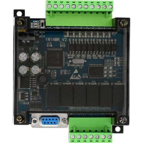 DC24V FX1N-14MR Industrial Control Board PLC Programmable Logic Controller Relay Output PLC Relay Automatic Save When Power Off