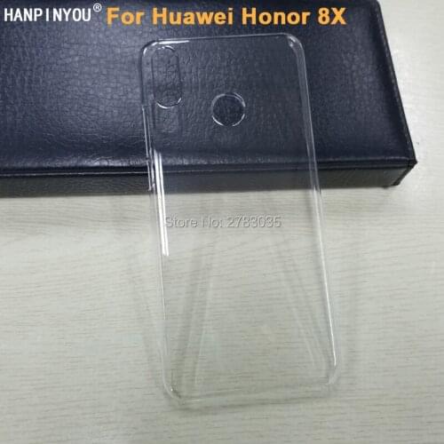 For Huawei Honor 8X 6.5" Glossy Snap Phone Case Crystal Invisible Hard PC Cover Clear Protect Back Shell