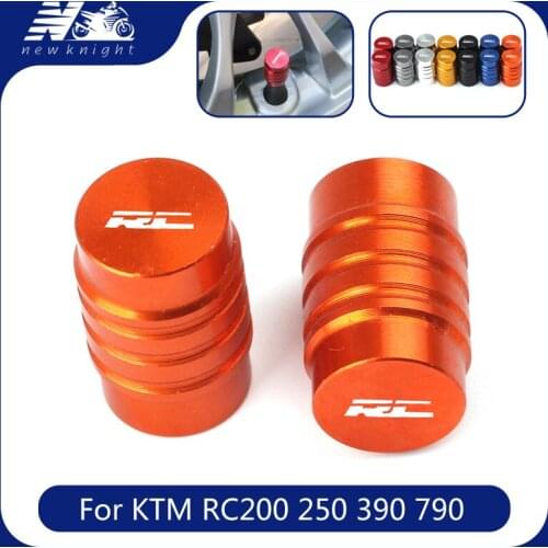 For KTM RC8 9 16 125 200 250R 390 790 Motorcycle Wheel Tire Valve Stem Caps Dust CNC Aluminum Airtight Cover Accessories