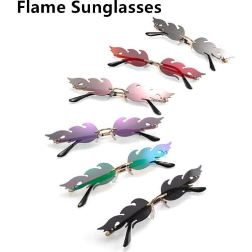 Hot Sale Fire Flame Sunglasses Women 2020 New Sunglasses Luxury Brand Designer Fire Shades for women Eyewear sun glasses