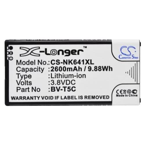 Cameron sino 2600mah battery for MICROSOFT Lumia 640 RM-1073 BV-T5C for NOKIA Lumia 640 RM-1073 BV-T5C