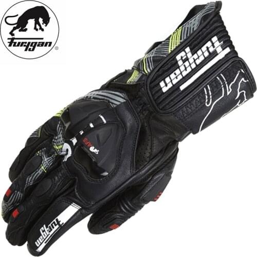 Furygan AFS19 leather hard shell leather gloves racing cycling mountain bike drop-resistant gloves off-road motorcycle gloves