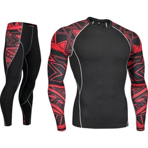 Man Compression Sports Suit Quick drying base layer Fitness Training Kit rashguard Male Sportswear Jogging Running Clothes 4XL