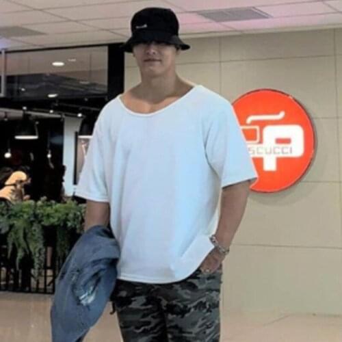 New brand Clothing fitness Running t shirt men O-neck loose shirt cotton bodybuilding Sport shirts tops gyms men Casual t shirt