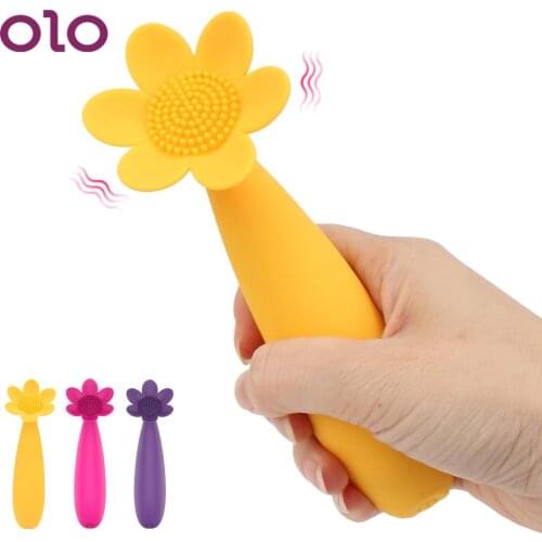 OLO SunflowerErotic Clitoris Stimulator 19 Modes Nipple Vagina Massager Vibrator Female Masturbator Sex Toys for Women