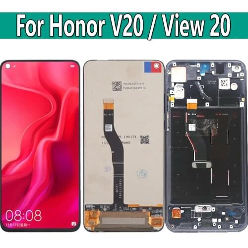 Original 6.4"For Huawei Honor View 20 V20 PCT-AL10 PCT-TL10 PCT-L29 LCD Display Touch Screen Digitizer Assembly For Honor View20