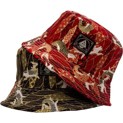 Fashion Soft Summer Bucket Hat Man Women Outdoor Hip Hop Cap Floral Double Sided Cotton Fishing Sun Panama Hats For Street Dance