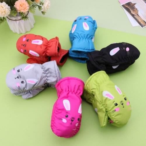 Kids Winter Warm Gloves Windproof For Children Boys Girls Ski Cycling Climbing Outdoor Gloves Waterproof