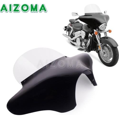 For Harley Touring Softail Street Fat Bob Low Rider Wide Glide Road King Front Outer Batwing Fairing w/Windshield Wind Screen