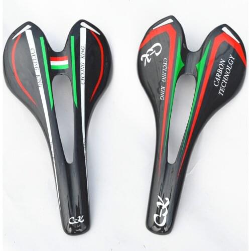 Genuine Cyclingking full carbon fiber mountain bike saddle cushion gloss road bike bicycle accessories 3 style