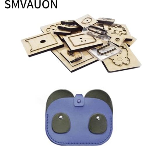 SMVAUON Certificate Bag Cardbag Mold Diy Wood Cutting Die Mold Folding Wallet Punching Steel Straight Leather Cutting Dies