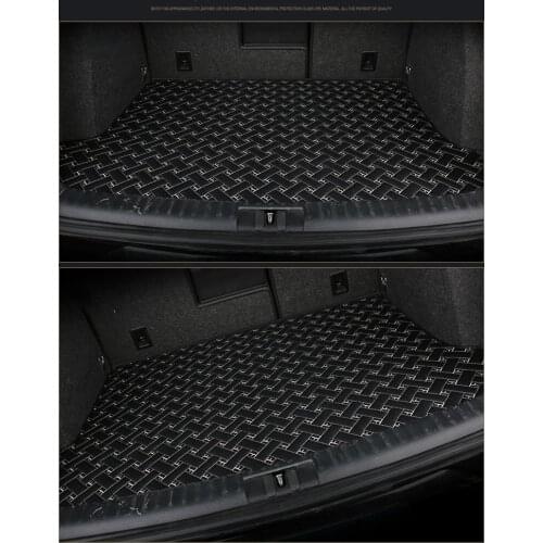 Custom Special Car Trunk Mats for SKODA OCTOVIA YETI SUPERB Waterproof Durable Cargo Rugs Carpets
