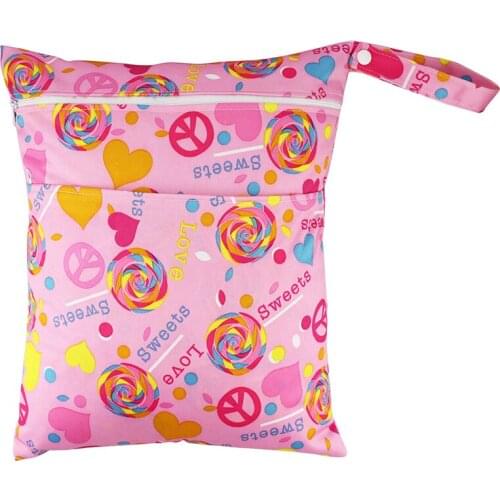 Diaper Bag For Girls And Boys Best Selling Diaper Bags New Baby Diaper Bag Waterproof Zippered Wet Diaper Bag RW17