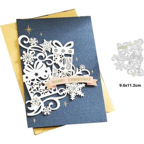 Christmas gift Cutting Dies Frame Craft Embossing Stencil for Handmade Paper Card Making Scrapbooking Christmas Snowflake gift