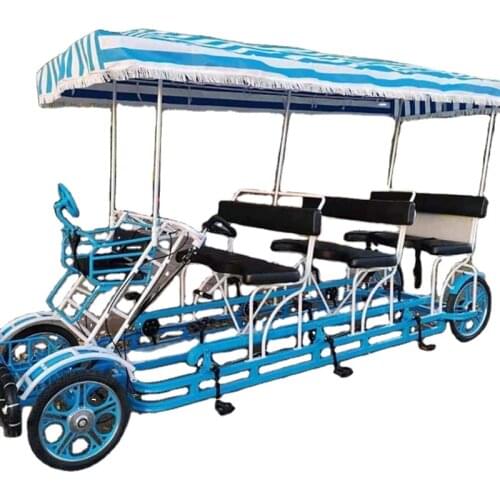 Factory Outlet Family Set Child Seat Sightseeing Four Wheels Canopy Tour Surrey Bike