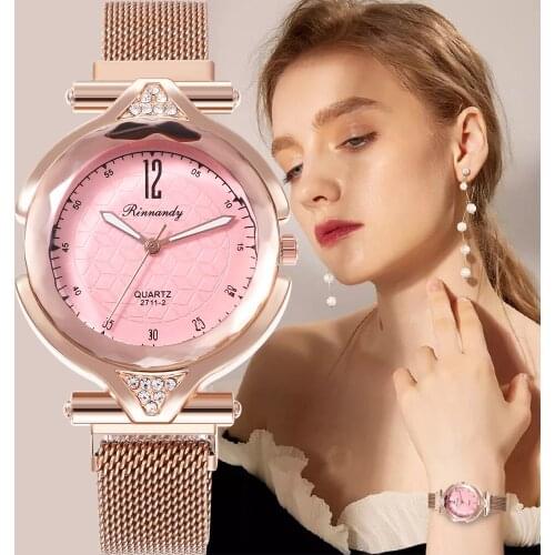 2019 Sky Women Watches Minimalism Starry Magnet Buckle Casual Female Watch Quartz Luxury Wristwatch Bracelet Relogio Feminino