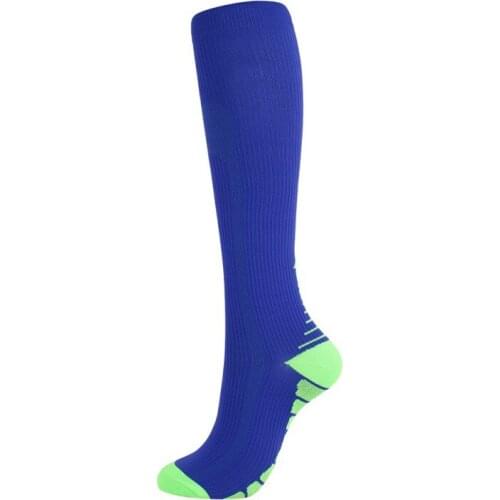 1Pair Knee Length High Compression Sports Socks Running Football Workout Training Socks Sportswear