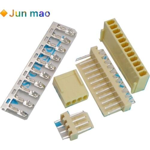 10sets KF2510-2P 3P 4P 5P 6P 7P 8P 9P 10P 11 connector 2.54MM PITCH Straight pin header + Housing + terminal KF2510 2P KF2510-3P