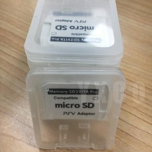100pcs sd2vita 5.0 SD2Vita5.0 For PSVita 1000 2000 Memory Game Card to Micro SD Adapter 3.60 System 256GB With Retail Package