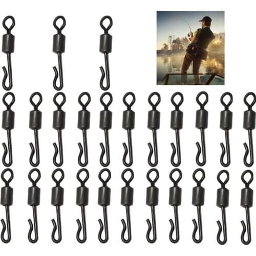 25 pieces of large Q type quick-change rotating fishing terminal fishing gear swivel carp fishing swivel connector