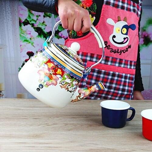 3.3L increase enamel flat bottom kettle filter can be boiled with tea leak home kitchen induction cooker gas stove universal