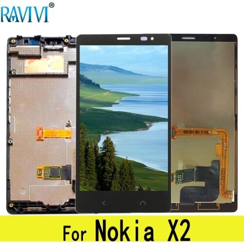4.3'' X2 LCD For Nokia X2 LCD Display Dual RM-1013 RM-1014 X2DS Touch Screen Digitizer Assembly Replacement For NokiaX2