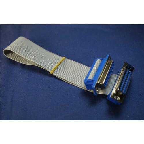 5 pcs D-sub Connector Cable Adapter IDC Type 25 Position male to Female assembly Plug to Receptacle Grey Flat Cable 25cm Length